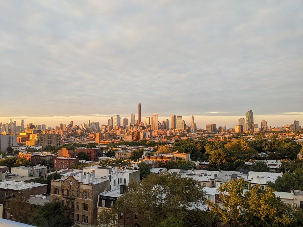 "It's faster if you walk north/south."