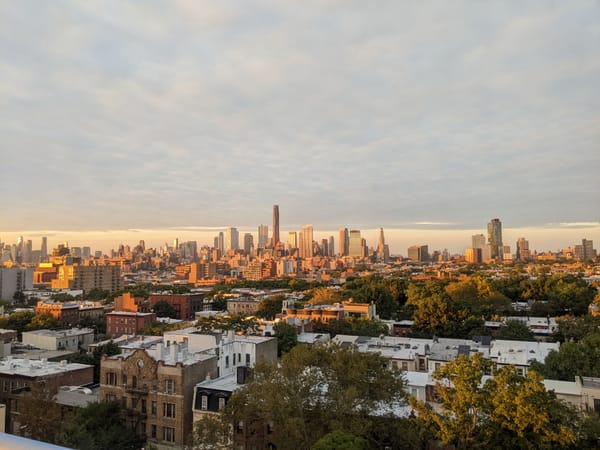 "It's faster if you walk north/south."